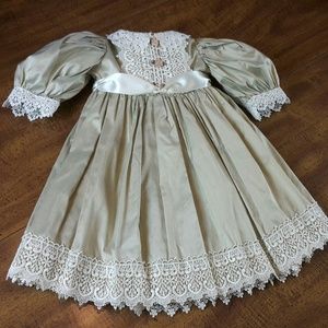 Handmade Amish Victorian Lace Dress w/hat